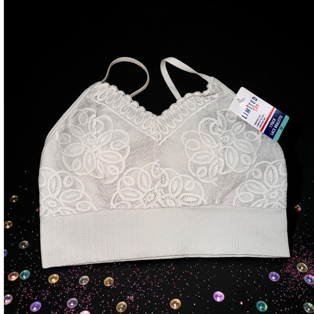 Limited Too - Girls Light Blue Lace Bralette -  Size 32 12/14 - *NWT*